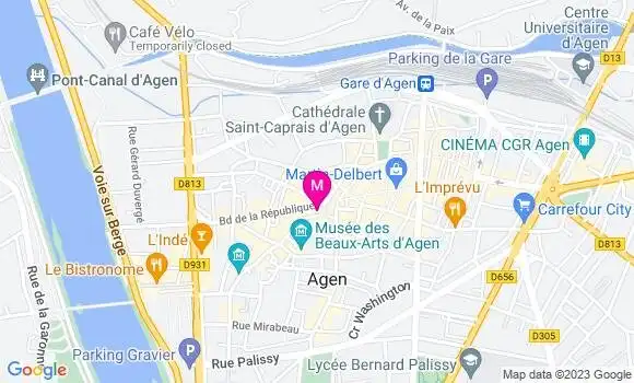 Localisation Restaurant  La P