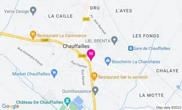 Localisation Restaurant  Le Chofaye