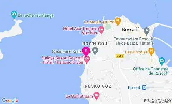 Localisation Crêperie Le Bilig de la Plage