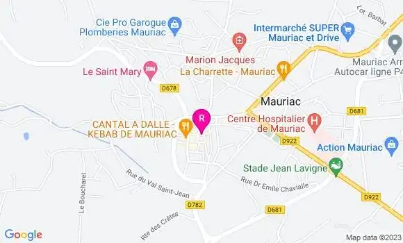 Localisation Restaurant  Les Capucines
