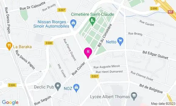 Localisation Restaurant  Le Square