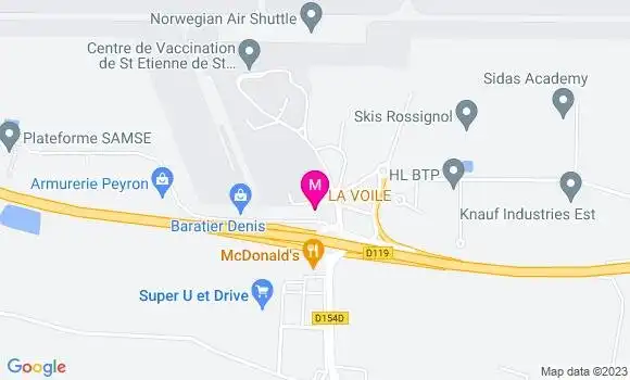 Localisation Restaurant Lounge La Voile