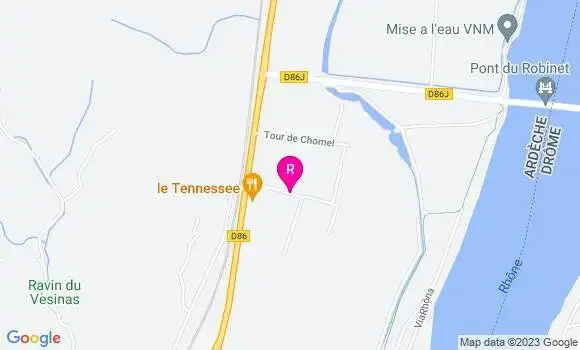 Localisation Pizzeria Le Tennessee