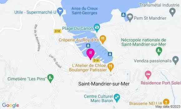 Localisation Restaurant  La Baie des Anges