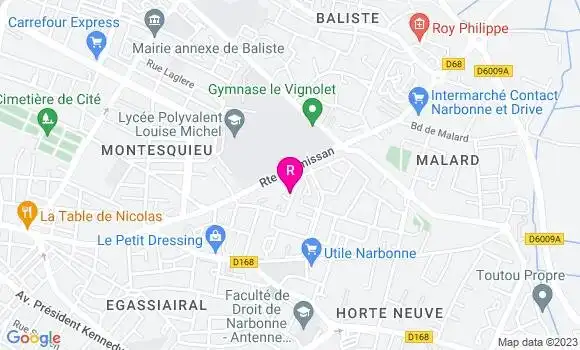Localisation Restaurant  De l