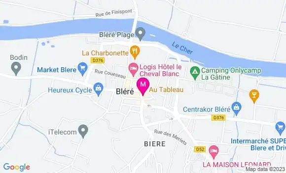 Localisation Restaurant  Au Tableau