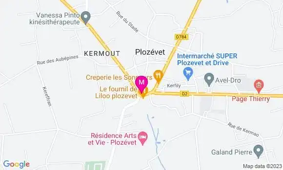 Localisation Restaurant  Le Vaisseau Restachoù Mad