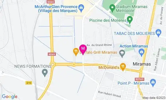 Localisation Sandwicherie Le Comptoir des Olivadors