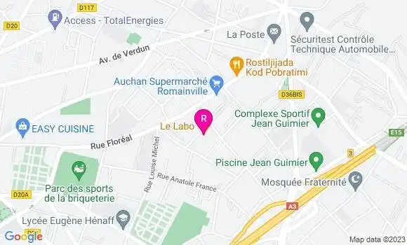 Localisation Restaurant  Le Labo