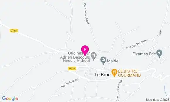 Localisation Restaurant  Origines