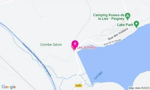Localisation Restaurant  Les Voiliers