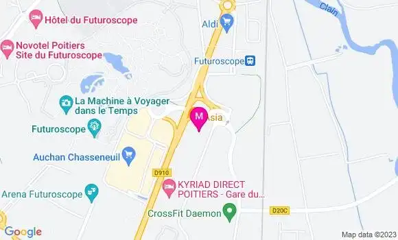 Localisation Restaurant Chinois Asia