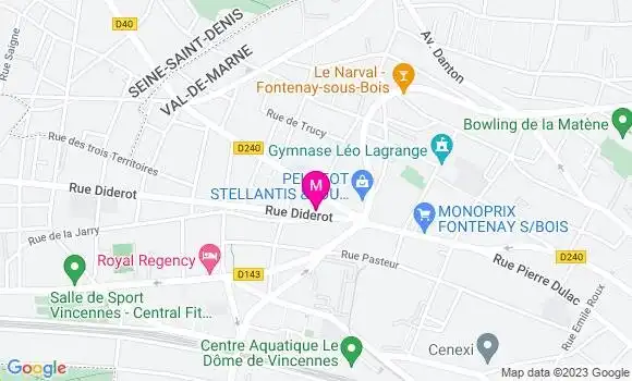 Localisation Le Bistrot du Coin