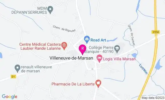Localisation Restaurant  Le Café des Allées