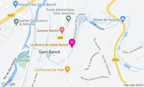 Localisation Bistrot Le Bistrô de Saint Benoît