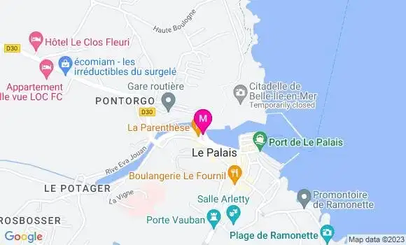 Localisation Pizzeria L