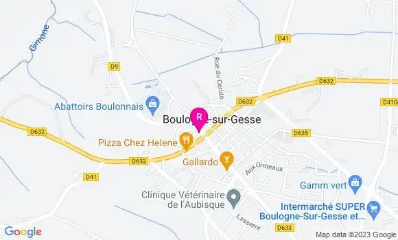 Localisation Restaurant  Au Comptoir des Halles