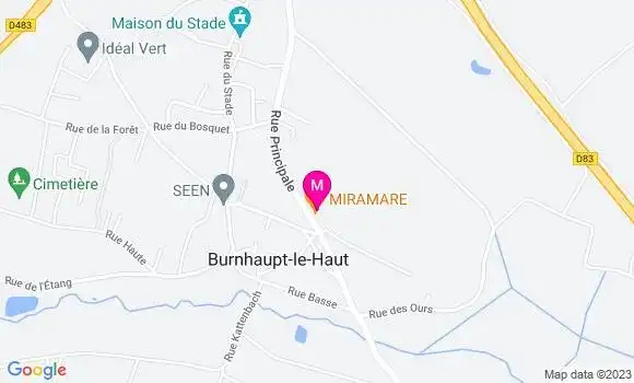 Localisation Restaurant  Miramare