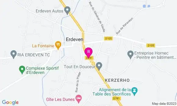 Localisation Crêperie Les Ganivelles