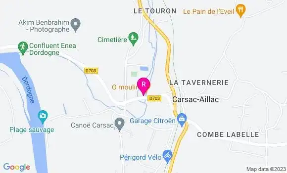 Localisation Restaurant  O Moulin
