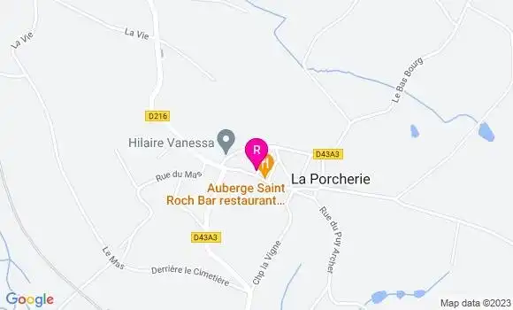 Localisation Auberge Saint Roch
