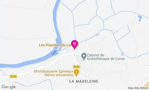 Localisation Restaurant  Les Planches du Loir