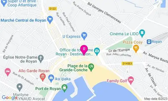 Localisation Restaurant  Boulevard 45