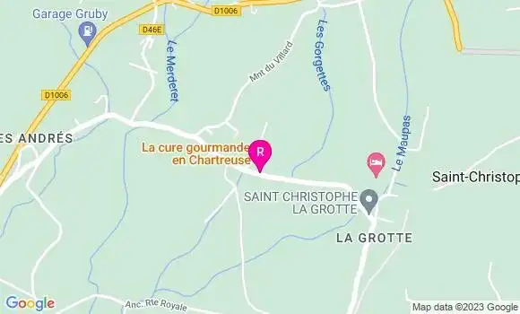 Localisation Restaurant  La Cure Gourmande
