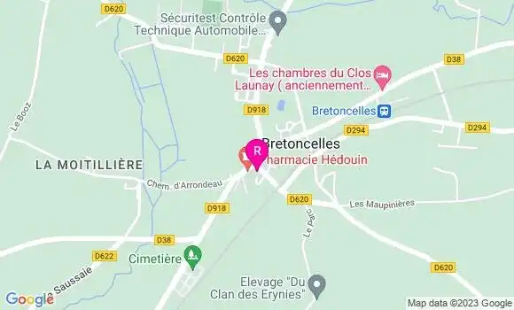 Localisation Restaurant Bar Café des Sports