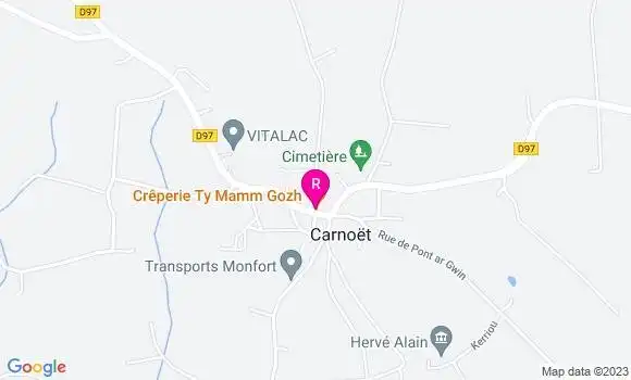 Localisation Crêperie Ty Mamm Gozh