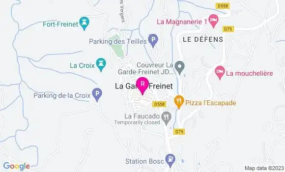 Localisation Restaurant  Le Petit Freinet