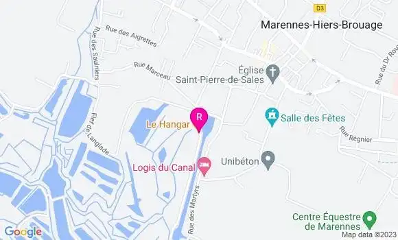 Localisation Restaurant  Le Hangar