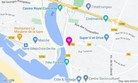 Localisation Restaurant  Les Océanides