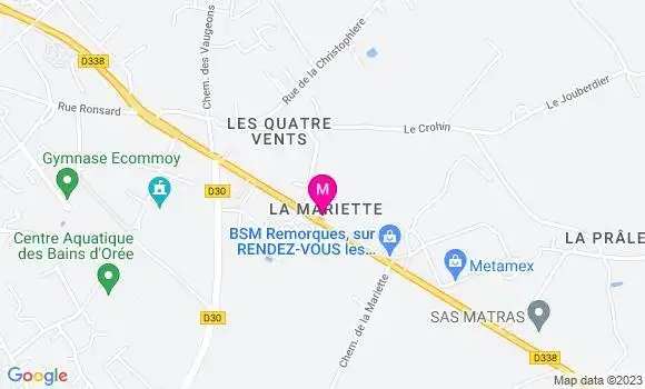Localisation Restaurant  Les Lilas