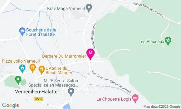 Localisation Restaurant  Berbere du Marronnier
