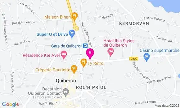 Localisation Restaurant  Le Poulpiquet