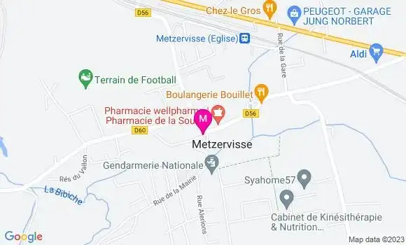 Localisation Restaurant Bar Café des Amis