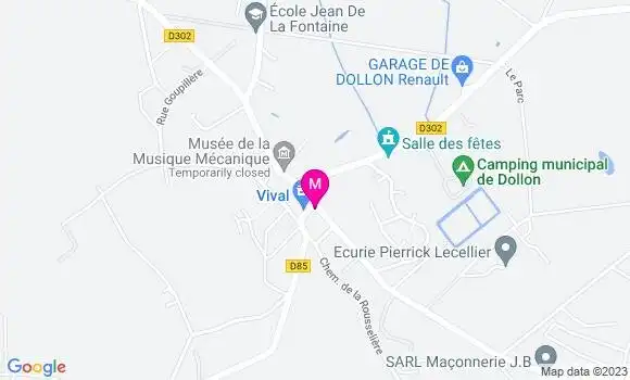 Localisation Restaurant  Le Lancelot