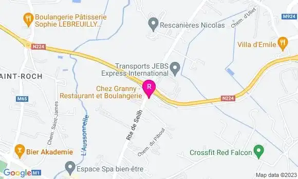 Localisation Restaurant  Chez Granny