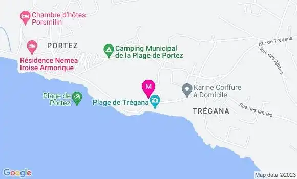 Localisation Restaurant  Café de la Plage
