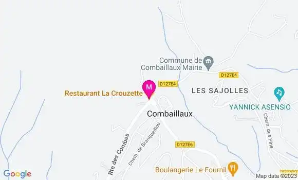 Localisation Restaurant Grill La Crouzette