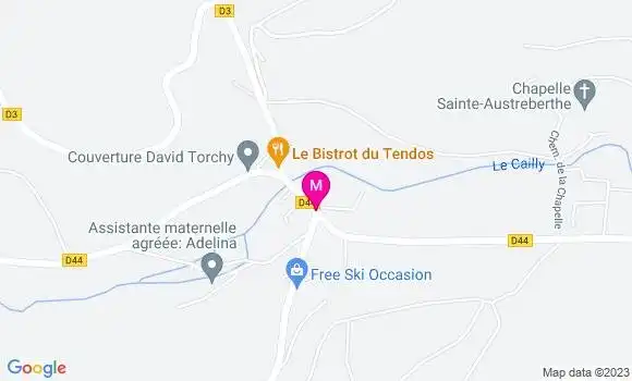 Localisation Le Bistrot du Tendos