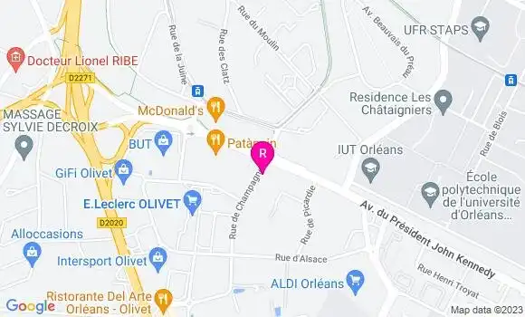 Localisation Restaurant Chinois Wokasie