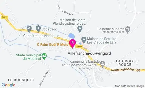 Localisation Restaurant  O Faim Goût