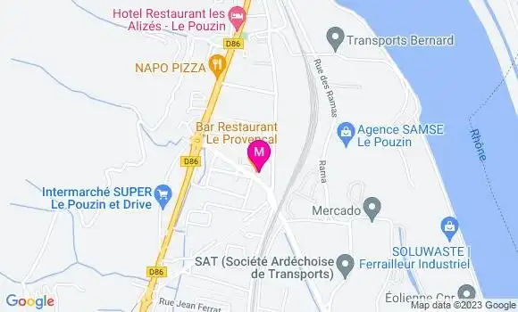 Localisation Restaurant Hôtel Le Provençal