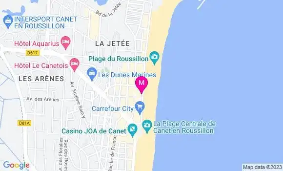 Localisation Restaurant  Les Vedettes