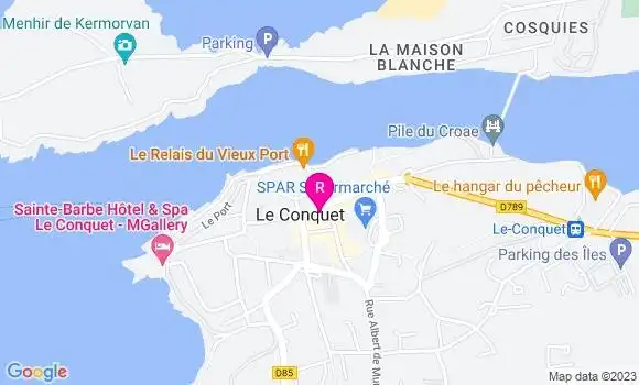 Localisation Crêperie Laer Mor