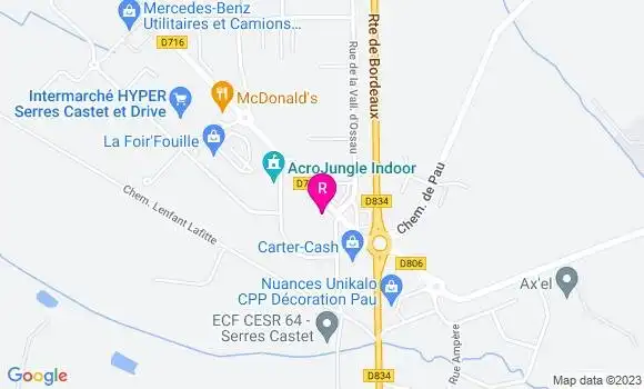 Localisation Le Bistrot de la Mère Michette