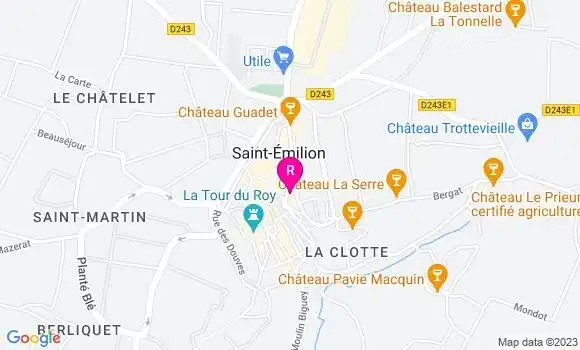 Localisation Restaurant  La Table 38