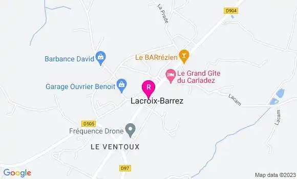 Localisation Restaurant  La Coulée des Saveurs